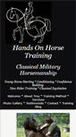 Mobile Screenshot of handsonhorsetraining.com